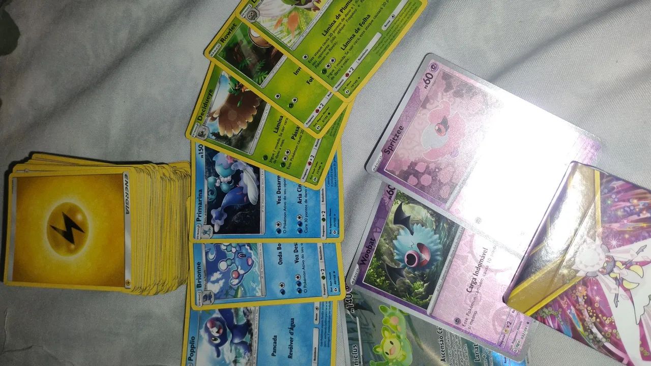 Coleção cartas pokémon: deck: Mega diancie, primarina e decidueye + avulsas  - Foto 4