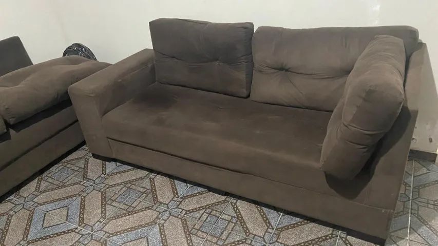 Sofá de Canto 6 Lugares - Marrom - Foto 3