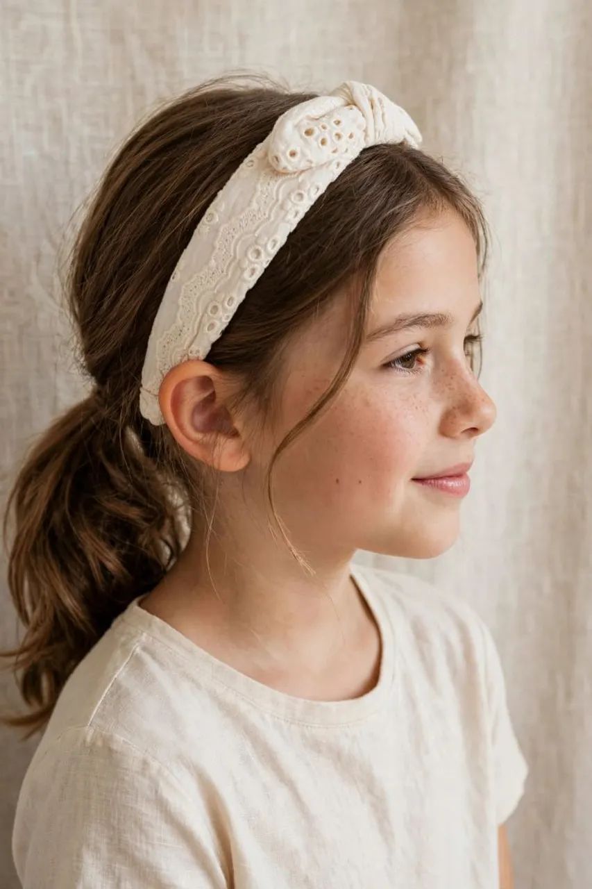 Tiara infantil Zara em Laíse off white - Foto 2