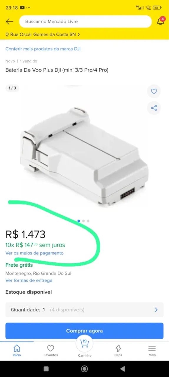 DJI MINI 3 - Com bateria PLUS  - Foto 5