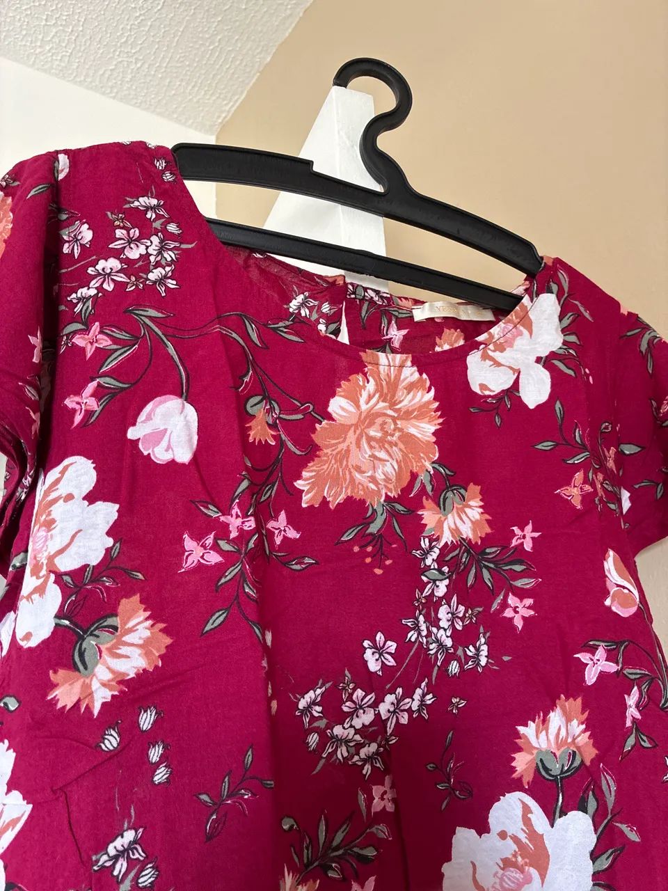 Blusa vinho estampada - Foto 2