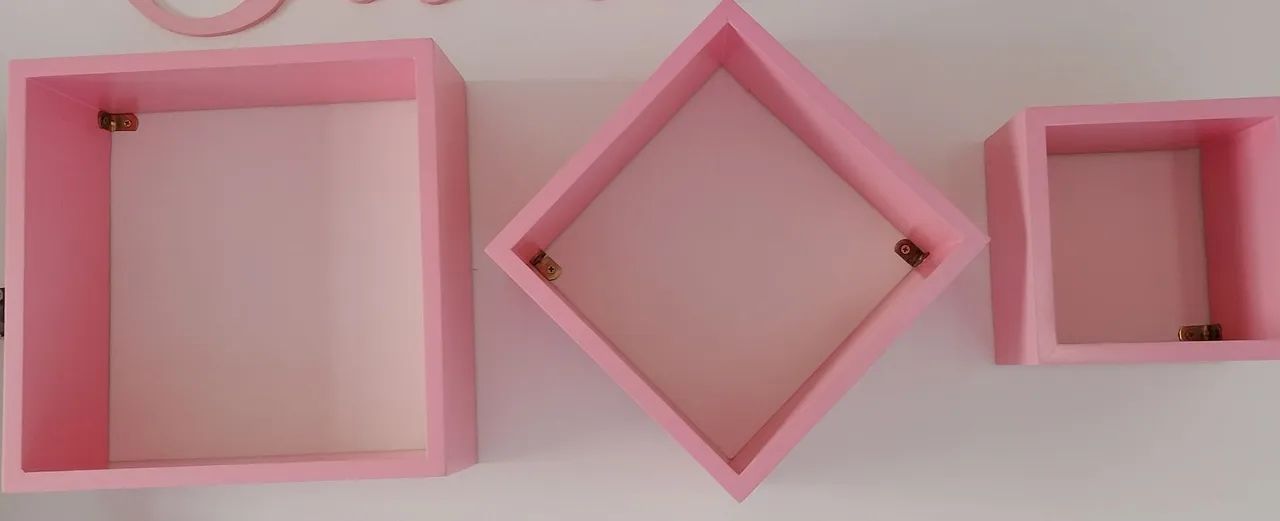 Baú infantil e kit 3 nichos decorativos  - Foto 4