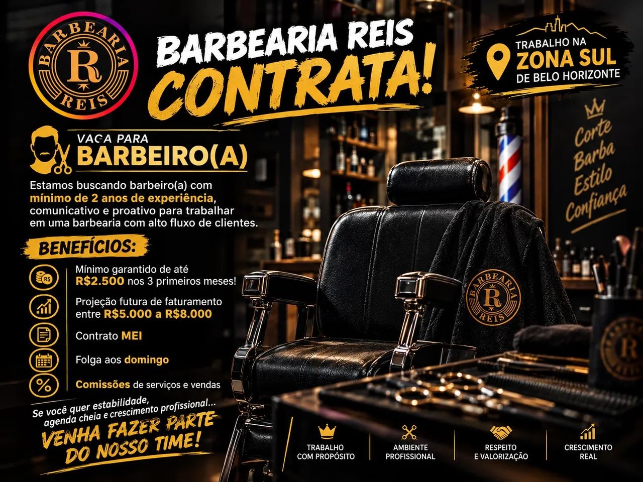 Barbeiro com experiência 
