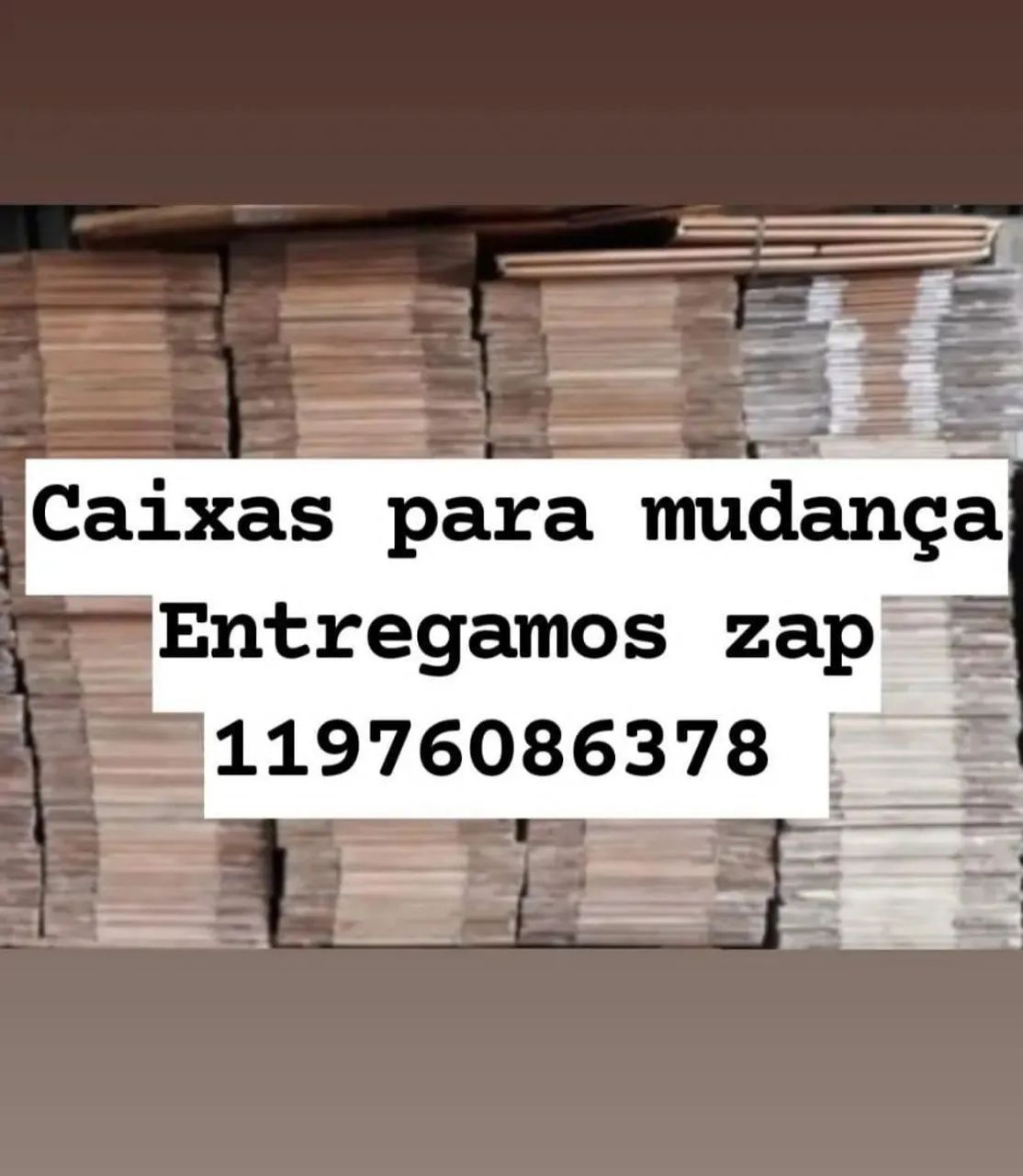 Caixas de papelão para mudança entregamos 