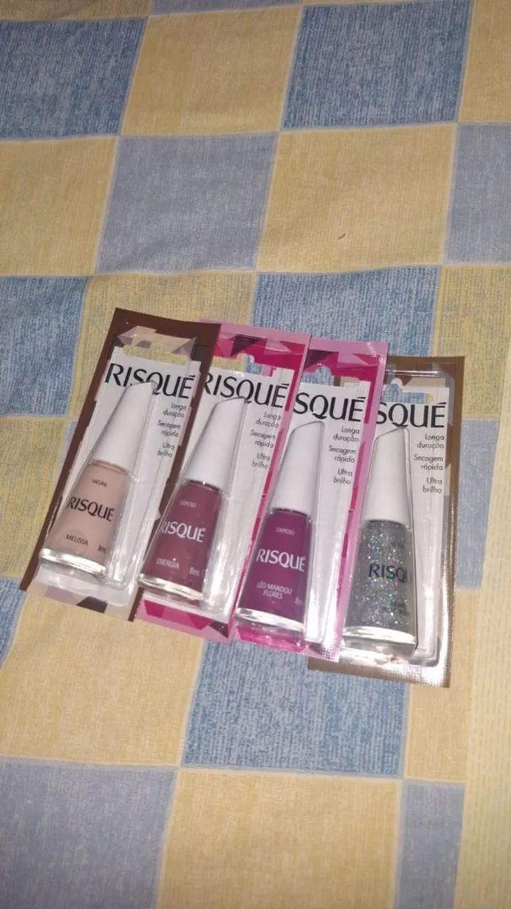 Esmaltes risqué 4 cores NOVOS - Foto 4