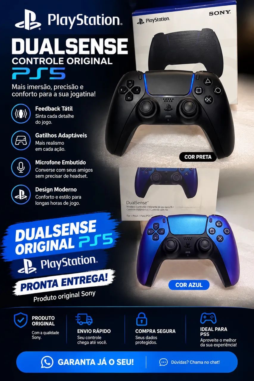 CONTROLE PS5 - Foto 3