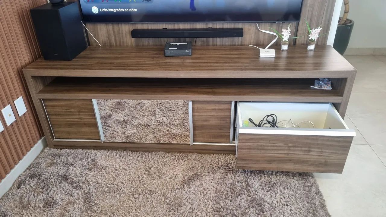 Painel TV + Rack com gavetas - Foto 3