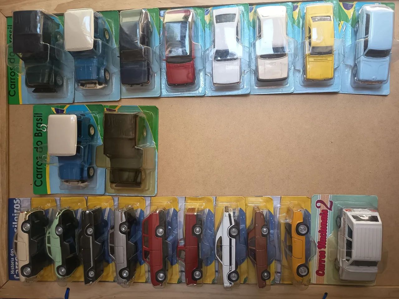 Coleção Miniatura carros<br>Coleção Miniaturas 1:43 - Ma+ Carros do Brasil - Lote Completo