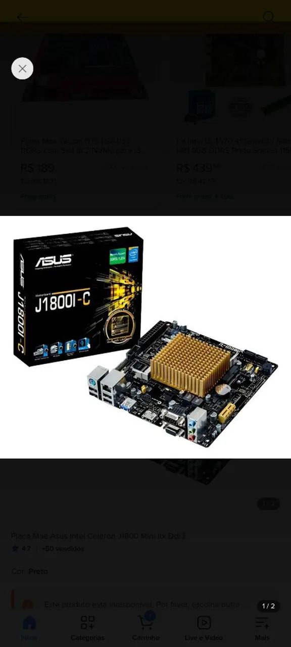 Kit placa mãe + 8 gigas ddr3