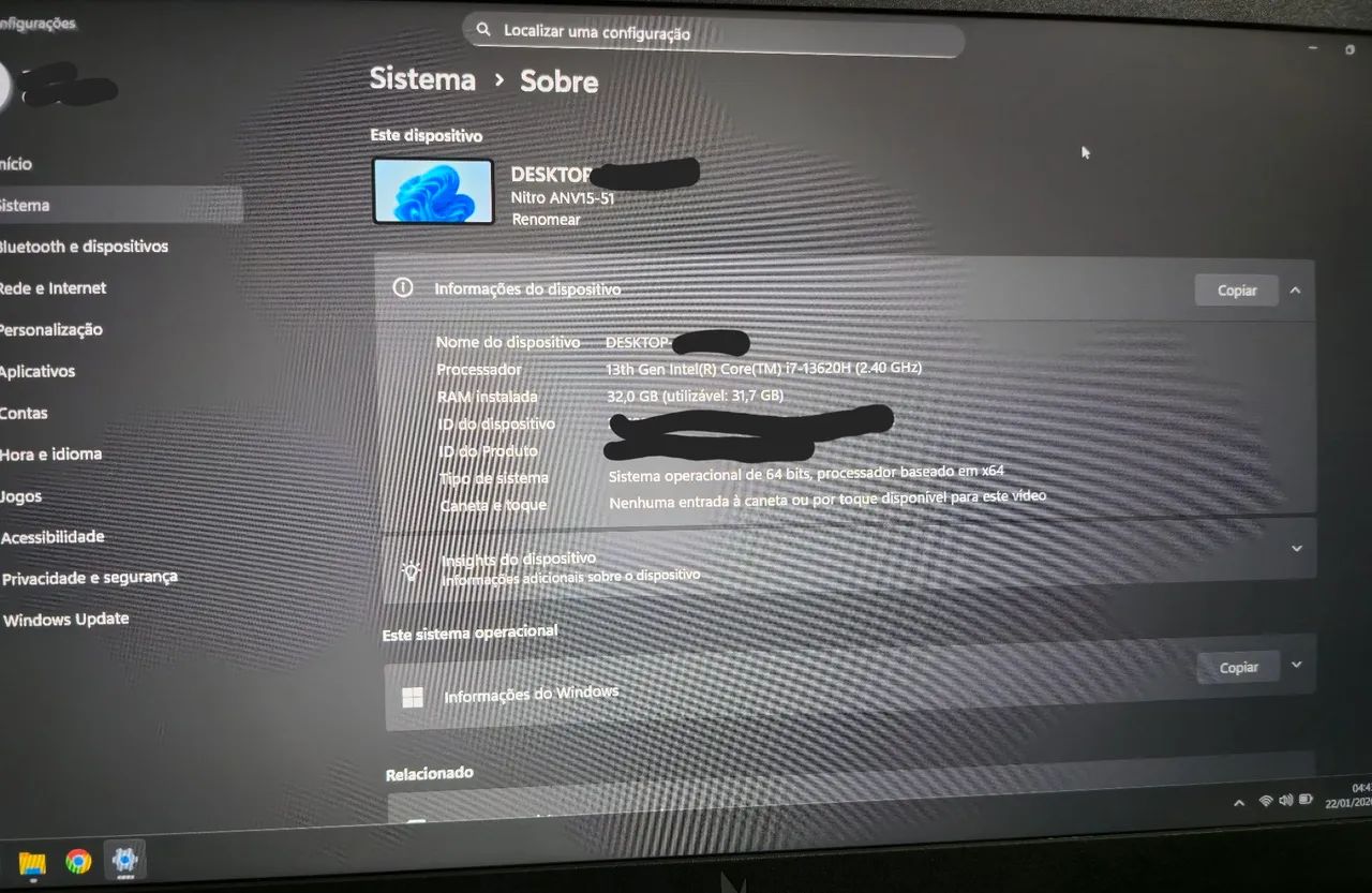 Notebook Gamer Acer Nitro V15 | 32GB | i7 13ª | RTX 4050 6GB | 165Hz - Foto 2