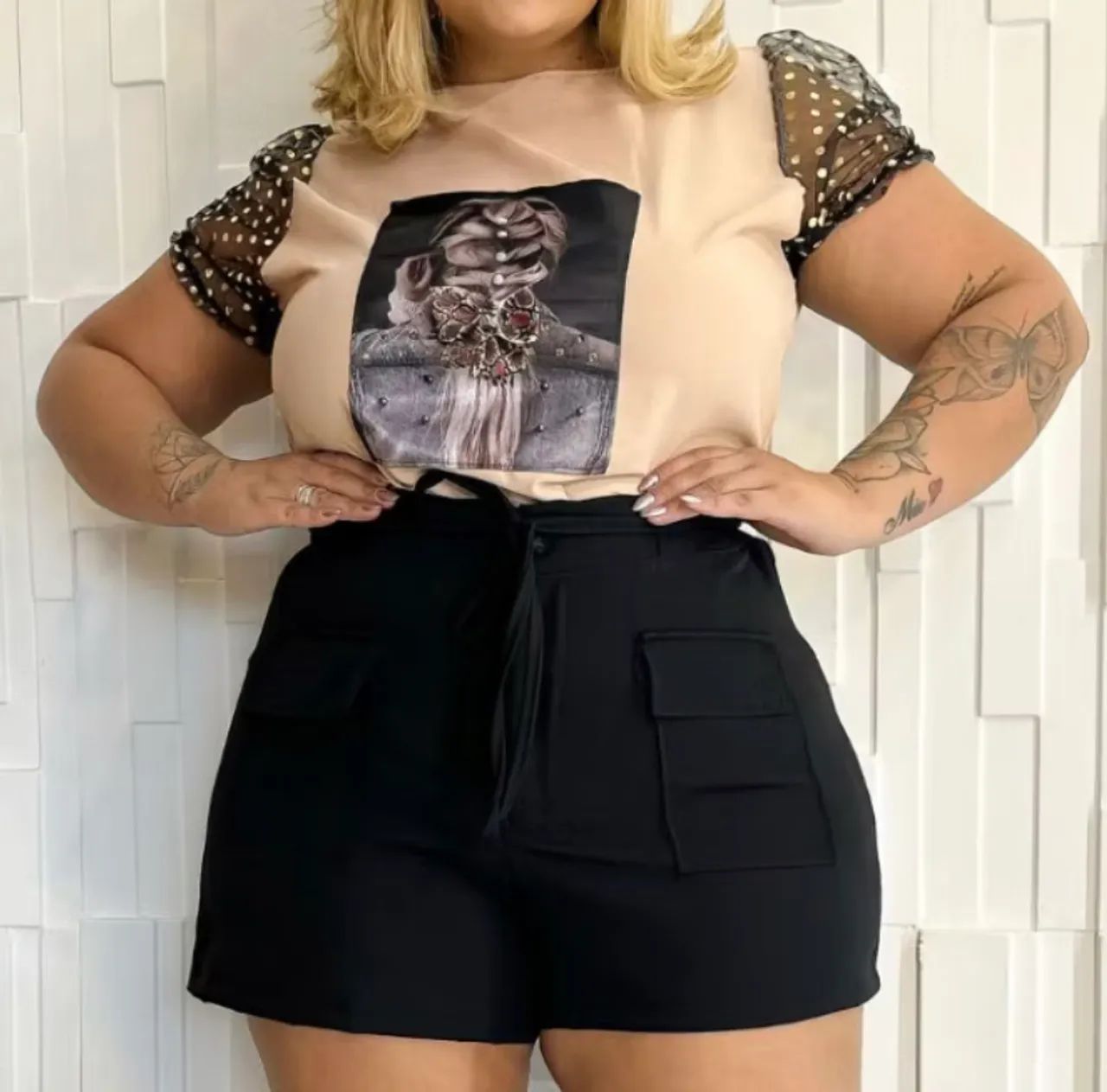 Short alfaiataria TAM G1 - semi novo
