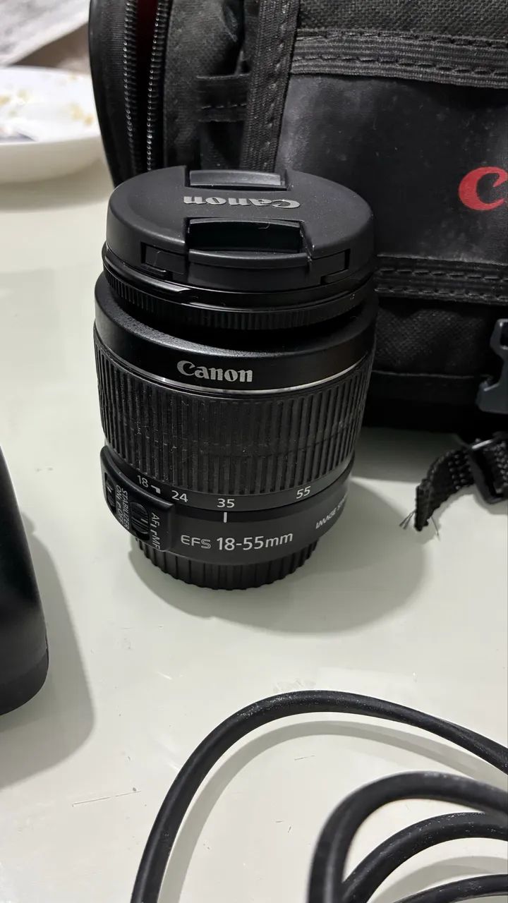 Câmera Canon T7 Semi Nova + Lente 18-55mm + Bolsa Original + SSD 64GB - Foto 6