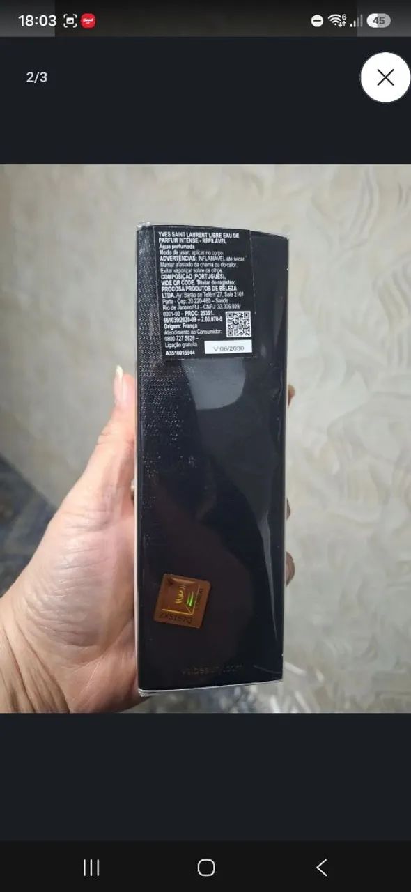 Libre Intense 90ml lacrado  - Foto 3