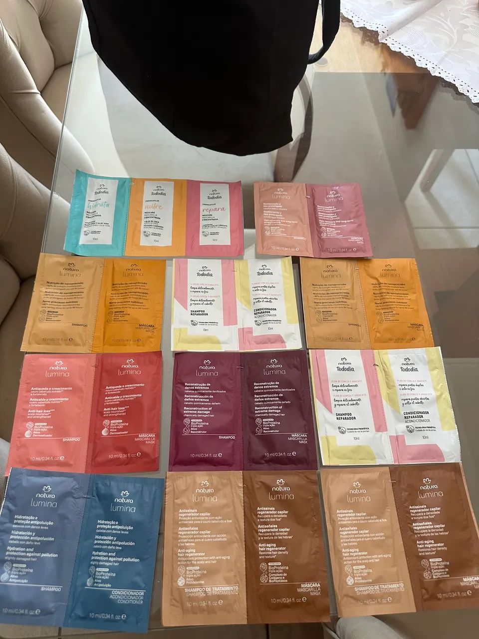 Kit experimentação cabelo natura