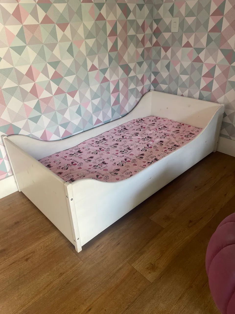 Cama juvenil em MDF branca  - Foto 2