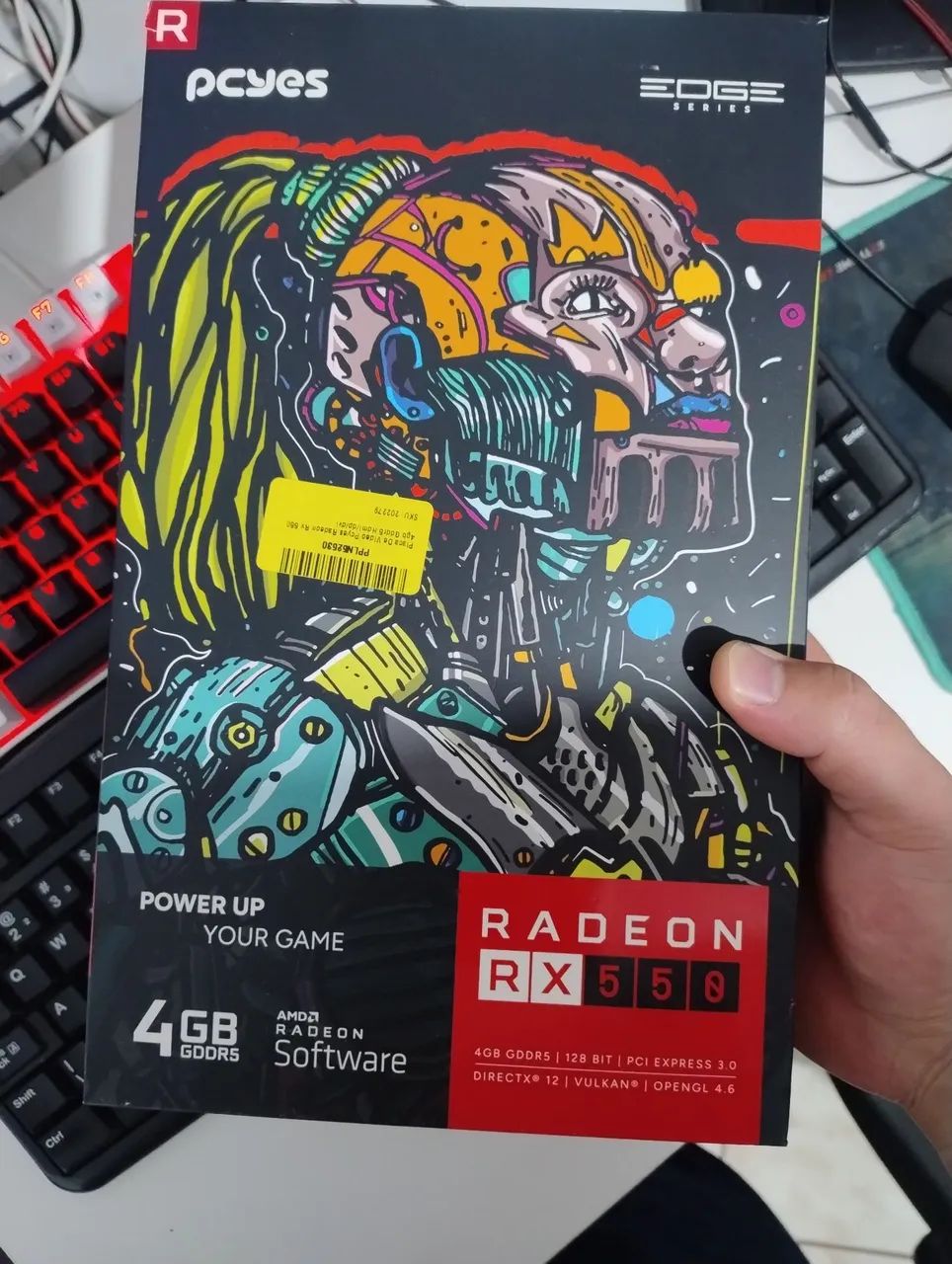 Placa de video RX 550 PCYES 4GB