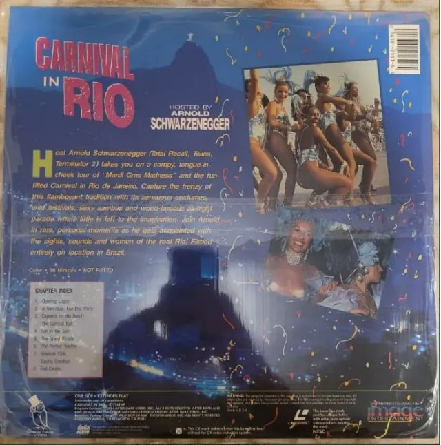 Laserdisc LD Rarissimo Carnaval No Rio Arnold Schwarzenegger - Defeito - Laser Disc - Foto 2