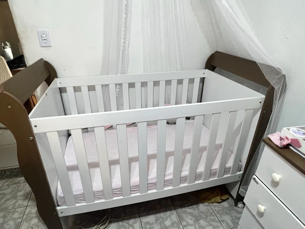 BERÇO AMERICANO COM COLCHÃO ORTOBOM 