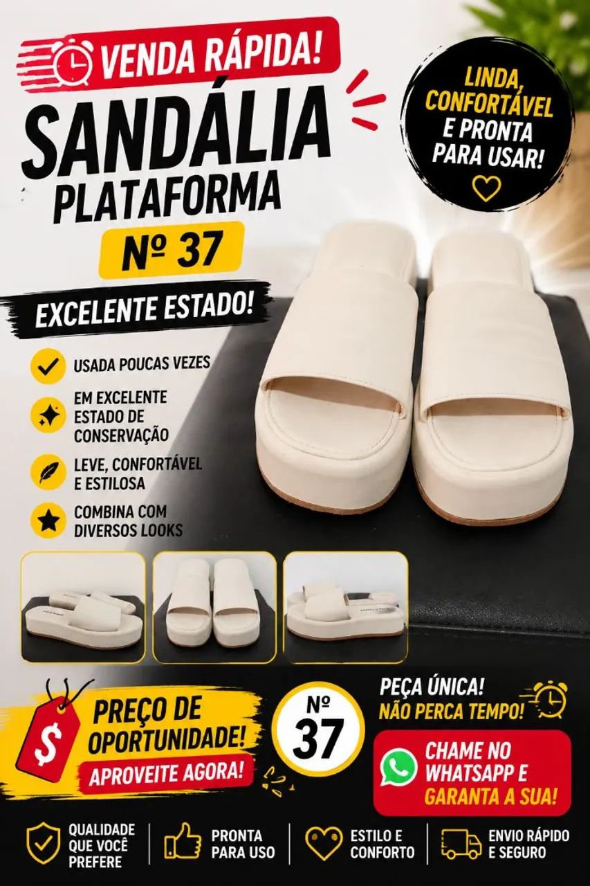 Sandália plataforma Lolla Maria