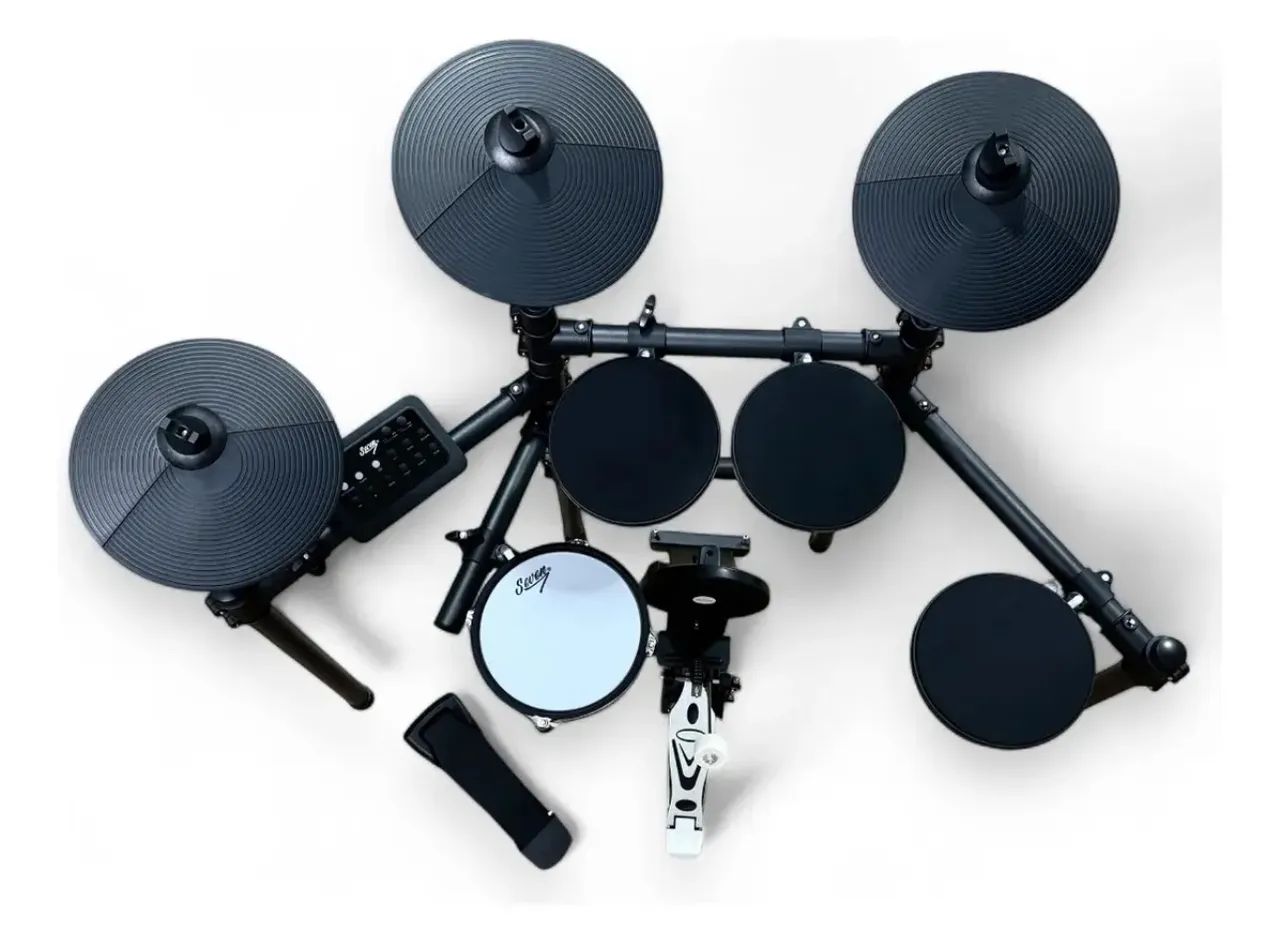 Bateria eletrônica 8 peças, módulo com bluetooth- nova na caixa 