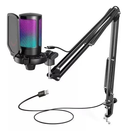 Microfone Fifine SuperFrame SFM1 + Braço Articulado (Lacrado)