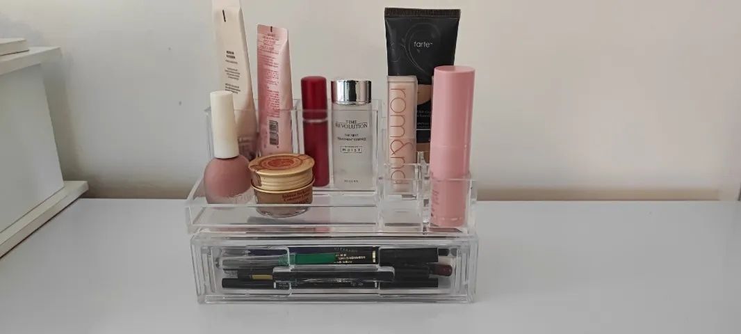 Kit de Porta maquiagem e batom de acrílico - Foto 2