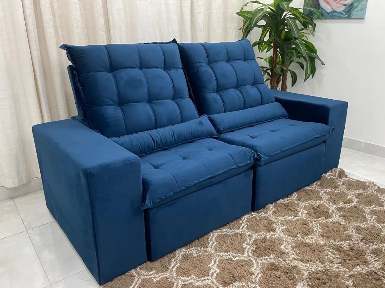 Sofá Retrátil Reclinável Small 2.30m- Entrega Rápida - Foto 2