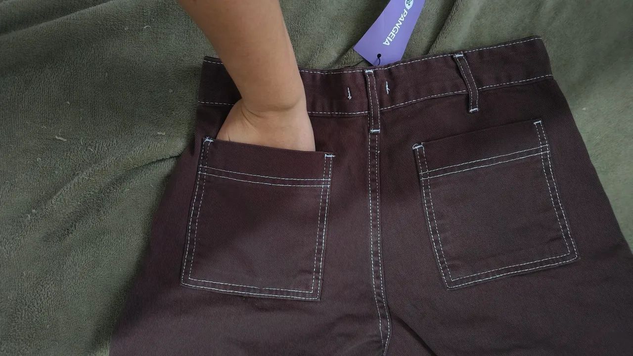 Calça Marrom Teddy da Pangeia - Novo - Foto 5