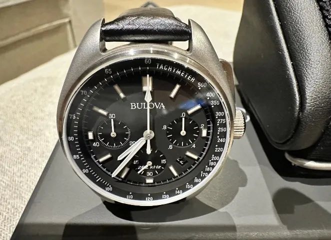 Relógio Bulova Lunar Pilot Apollo 15 - Muito Novo + 2 Pulseiras - Foto 3