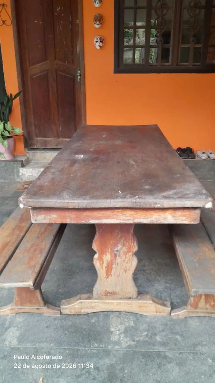 Mesa de madeira maciça - Foto 2