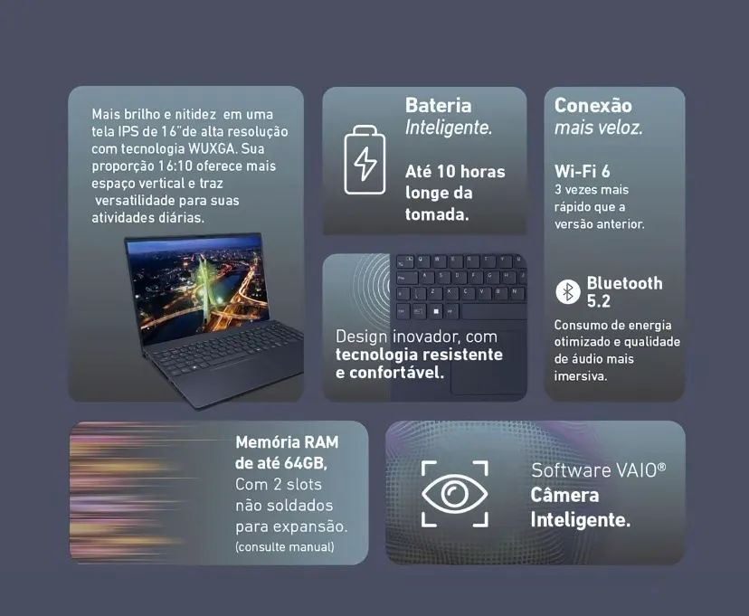 NOTEBOOK VAIO FE16 INTEL - Foto 2