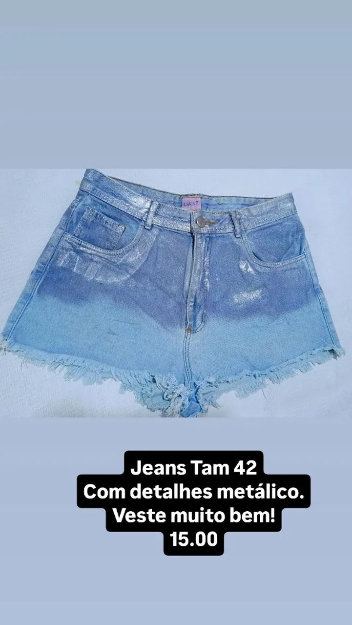 Bermudas jeans Tam 42/44  - Foto 3