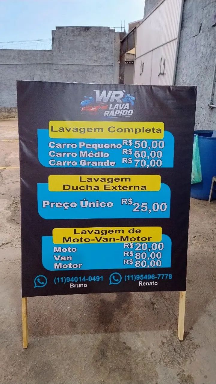 Cavalete dupla face - 100x80cm - R$ 189,00