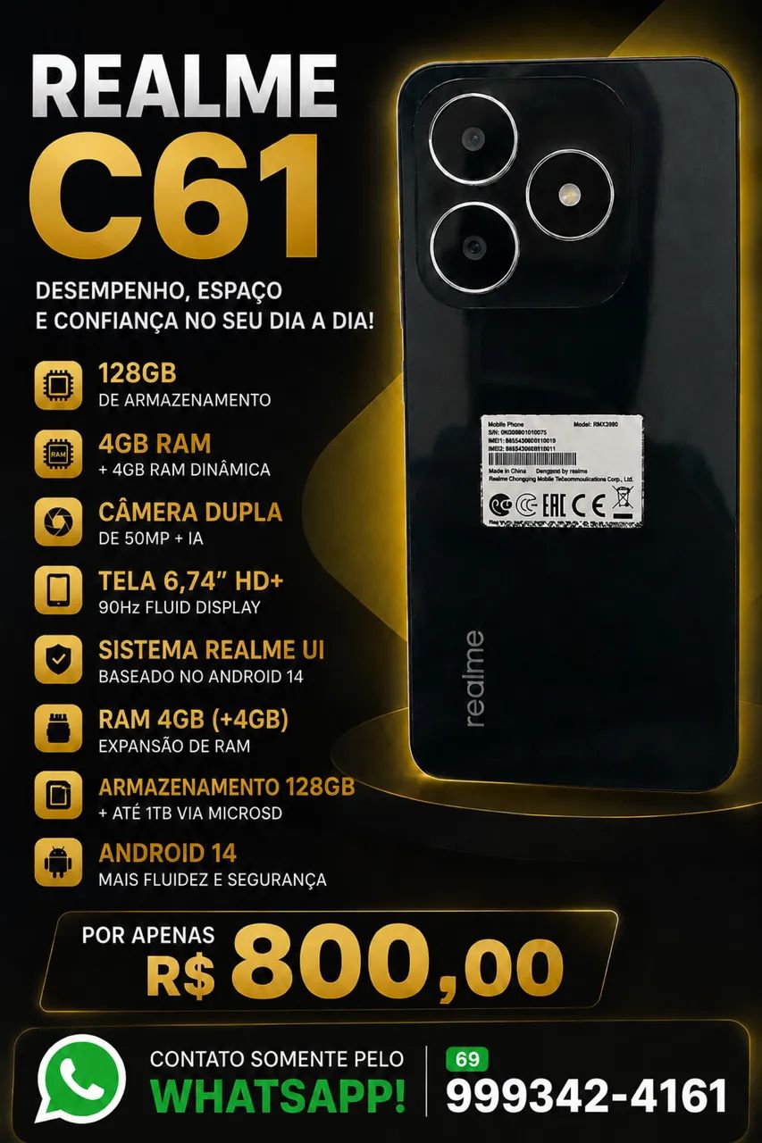 Celular Realme C61 - Foto 5
