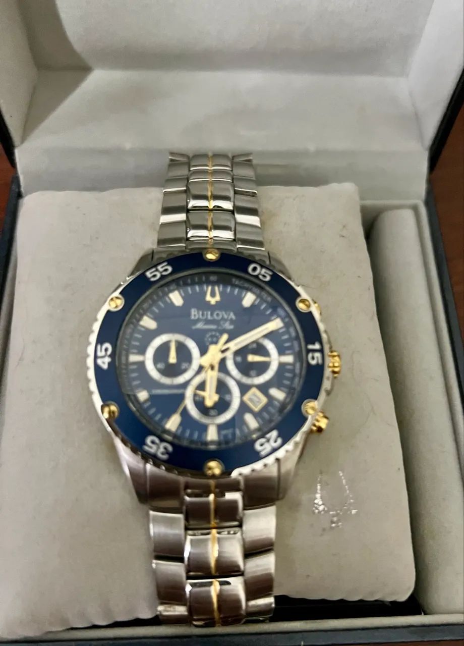 Bulova Marine Star 98B301, relógio de excelente qualidade e presença marcante.