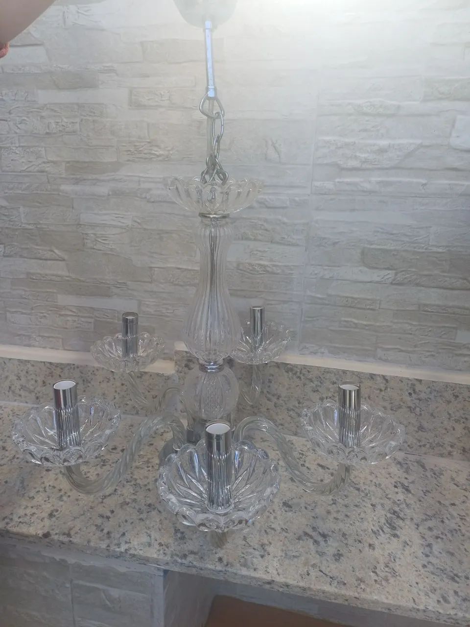 Lustre de vidro chique - Foto 5