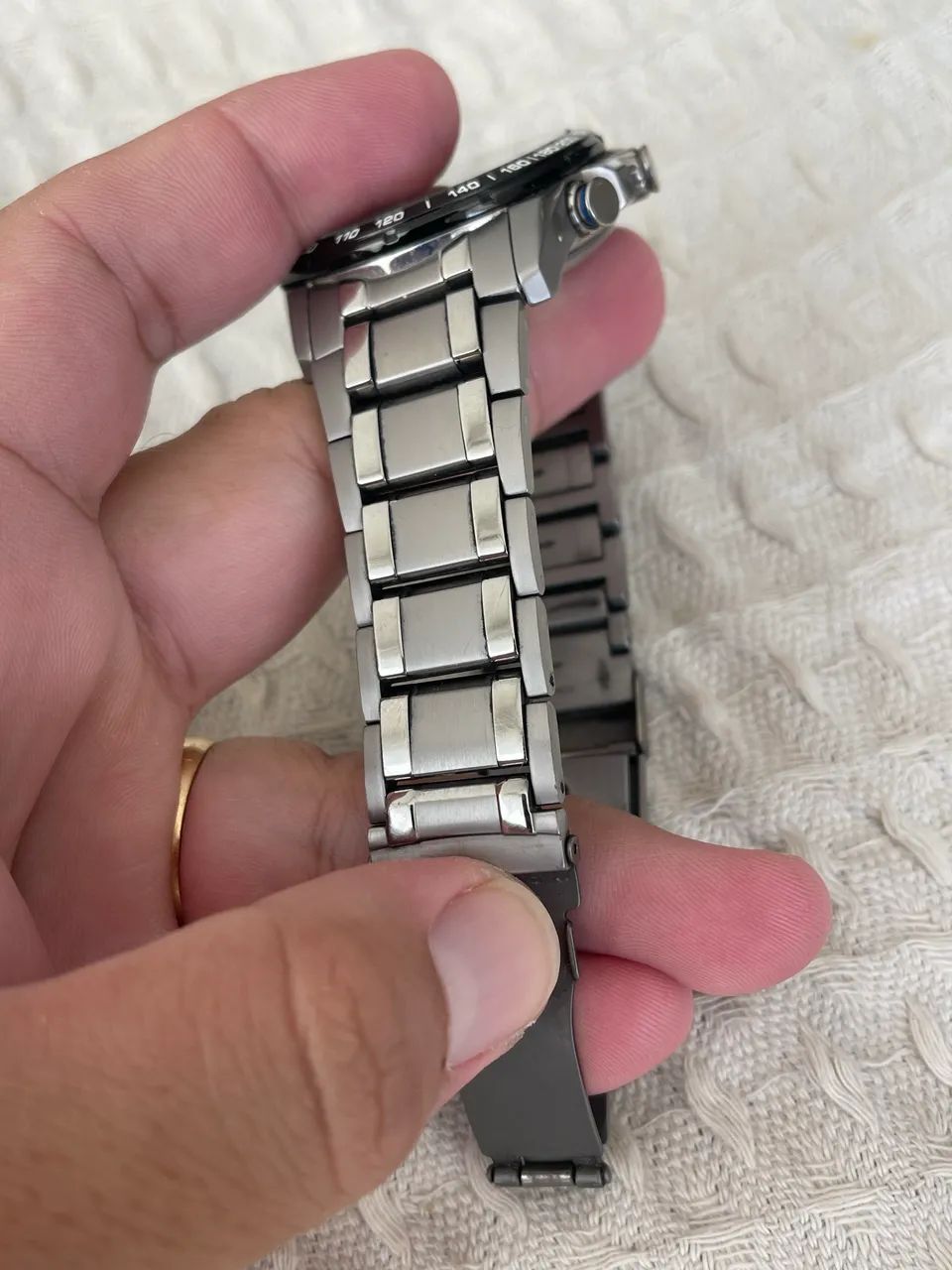 Relógio Citizen Eco-Drive AT4010-50E Titanium - Seminovo - Foto 5