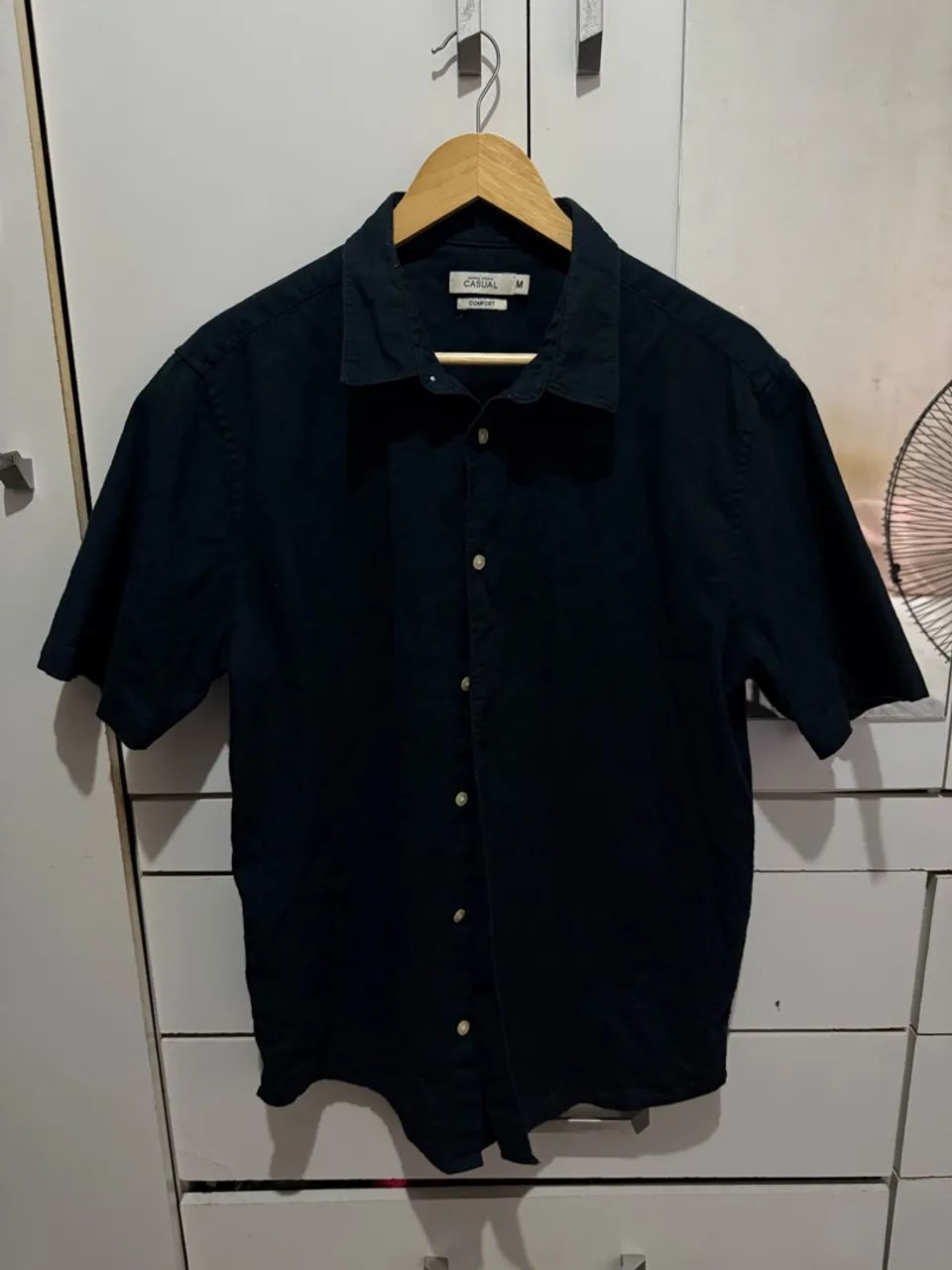 Camisa de botão TAM. M - Foto 2