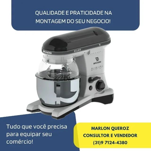 Batedeira Planetária 5 Litros Braesi Nova