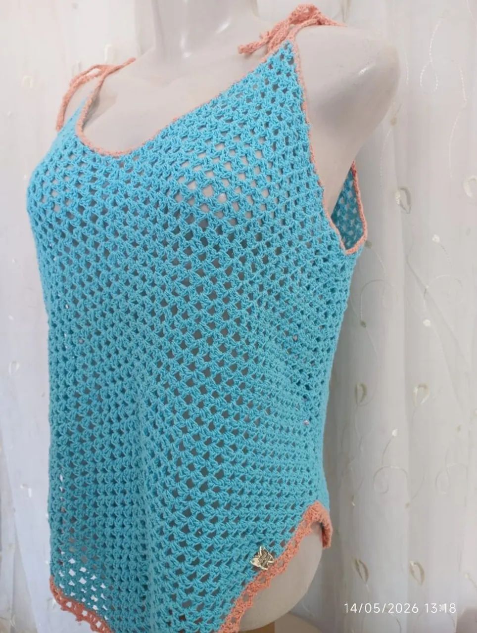Blusa Regata de crochê  - Foto 2