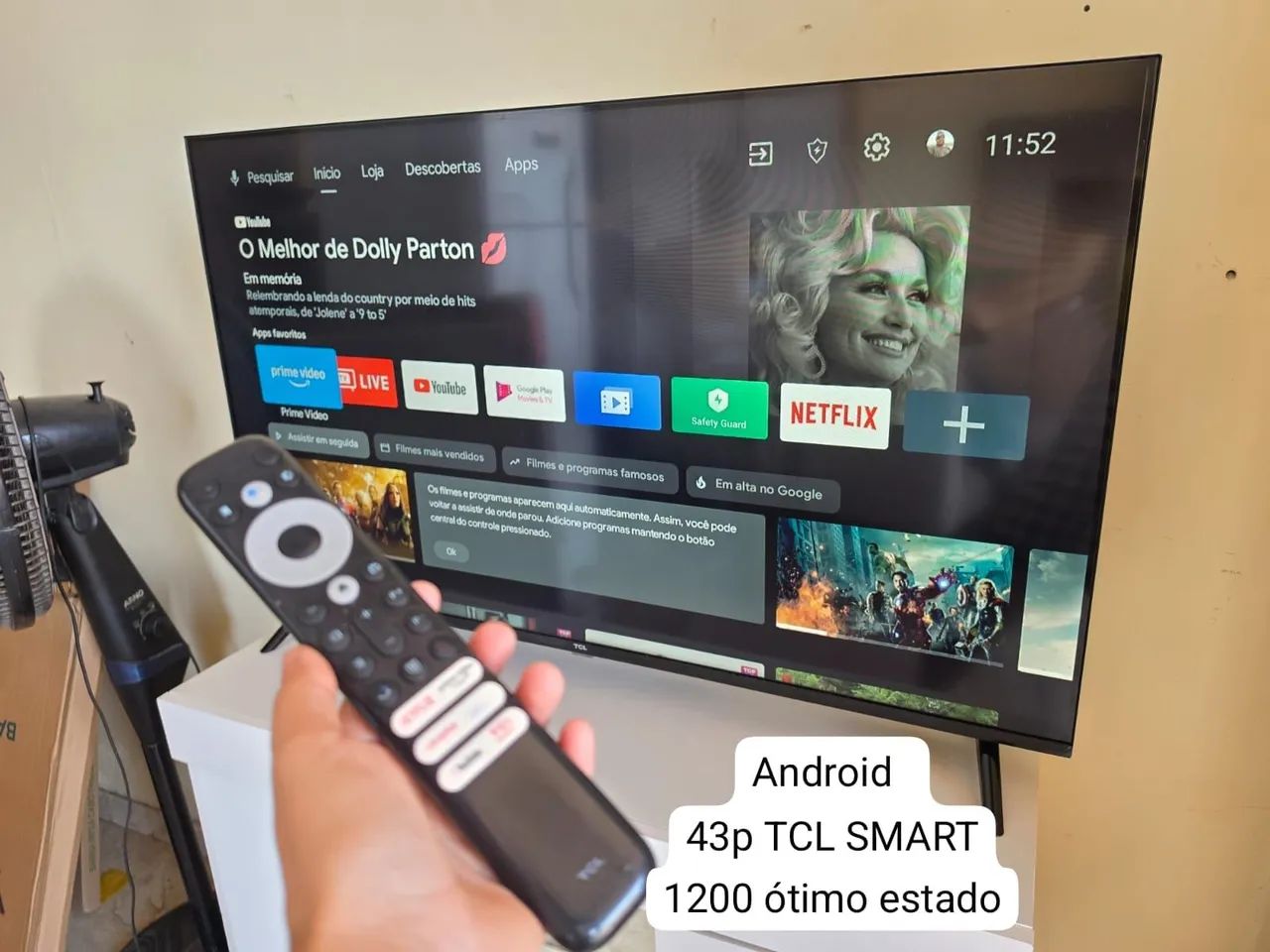 TV Android TCL smart 43P