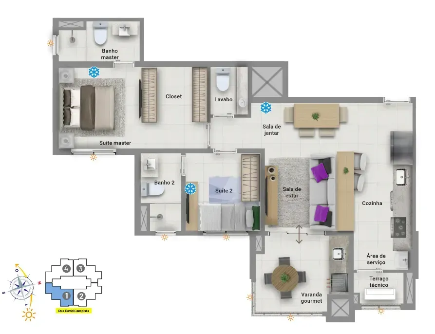 PLANTA 72m²