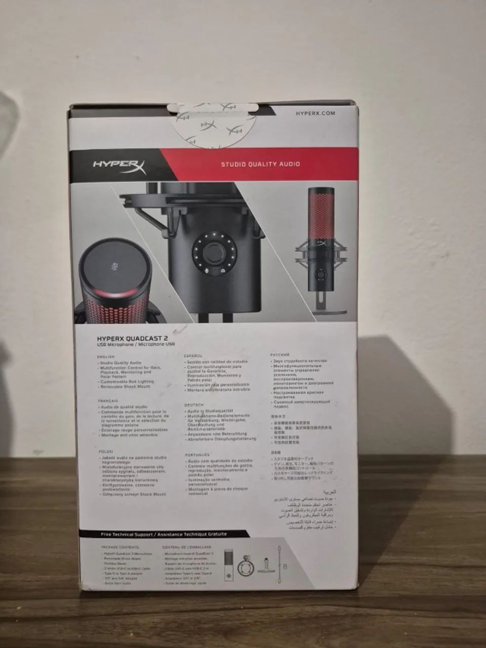 Microfone Condensador USB HyperX QuadCast 2 - Preto - Foto 3