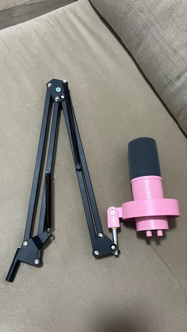 Fifine K688 Rosa + Braço Articulado | Completo com Caixa