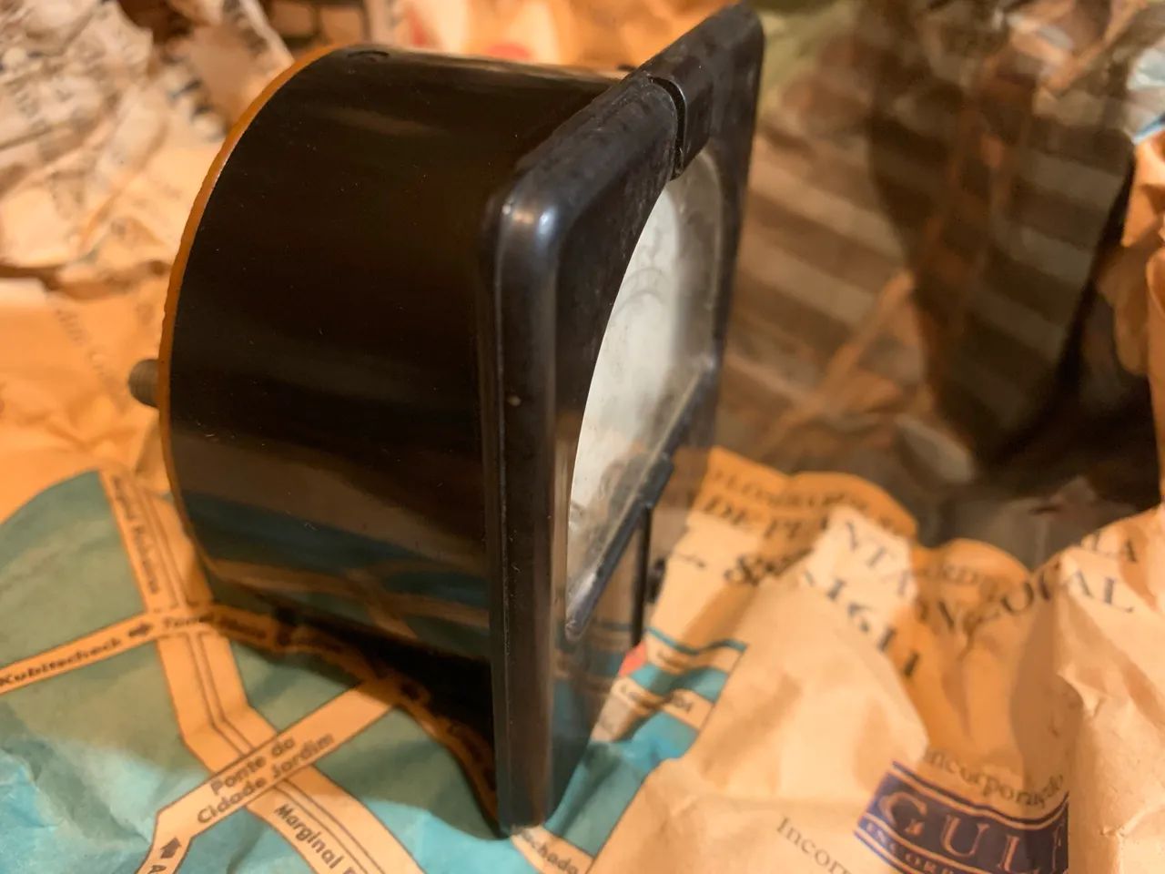 Voltímetro Analógico Vintage Chassi de Rádio  - Foto 2