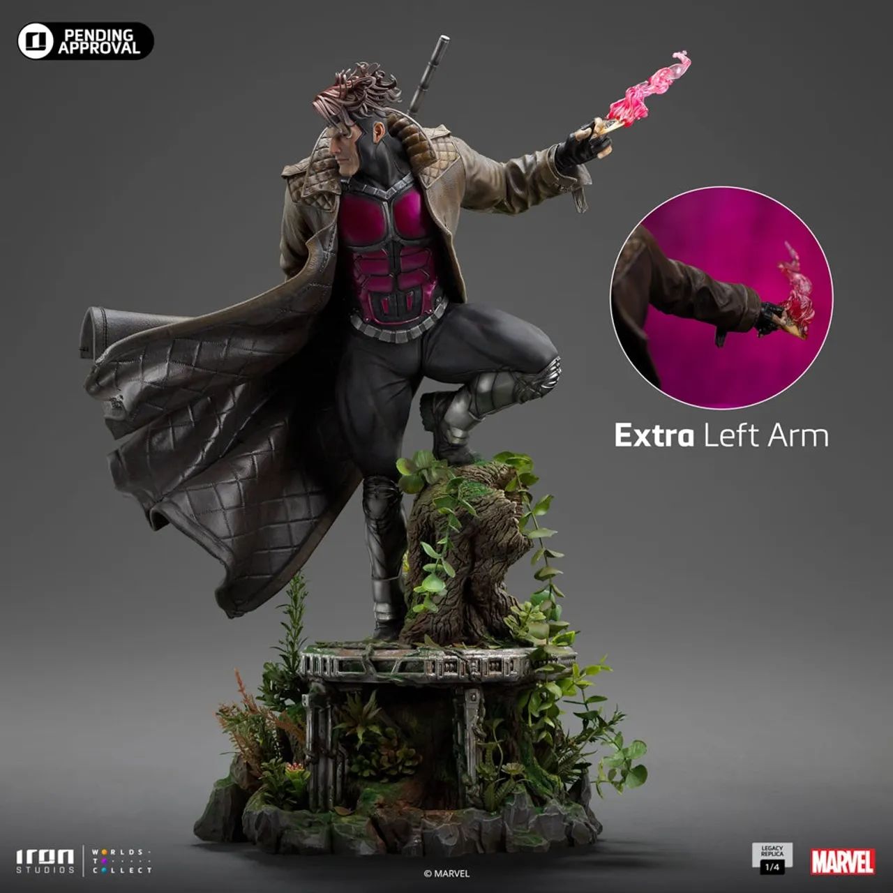Estátua Gambit Comics - Marvel - Legacy Replica 1/4 - Iron Studios - Foto 2