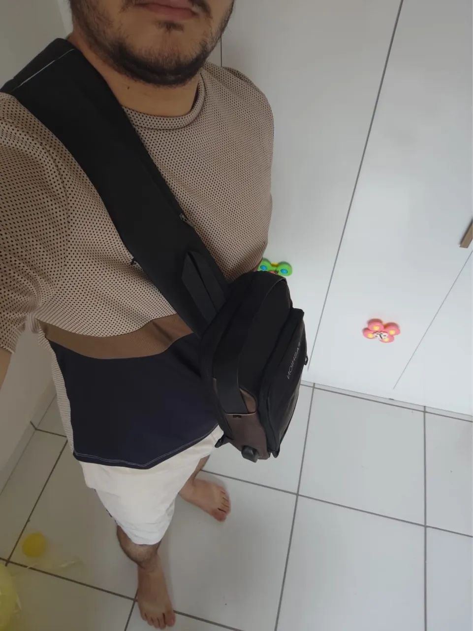 Pochete de peito masculina impermeável - Foto 3