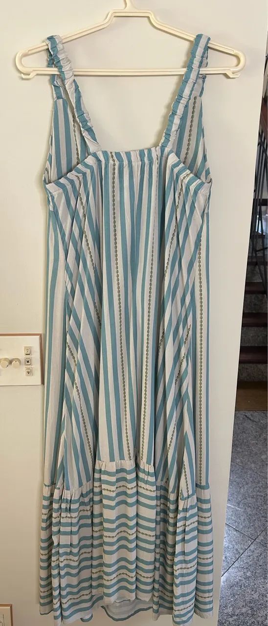 Vestido longo listrado - Foto 3