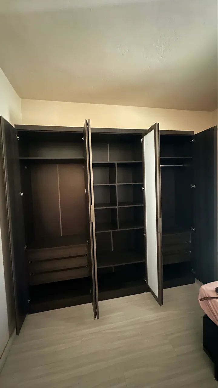 Guarda-Roupa Bartira Monte Rei com 6 Portas e Espelho - Foto 5