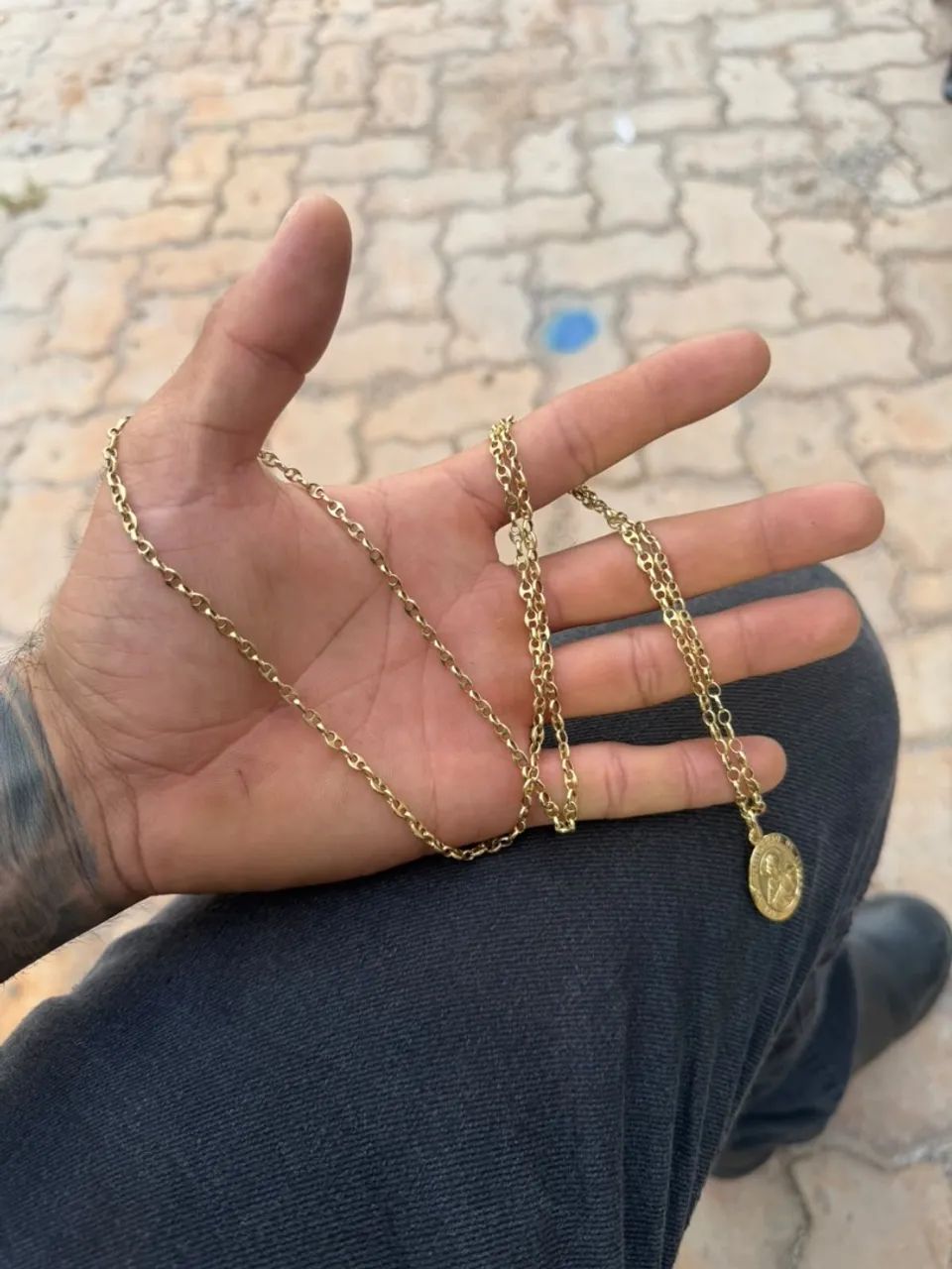 CORDÃO DE OURO peça trabalhada - Foto 4